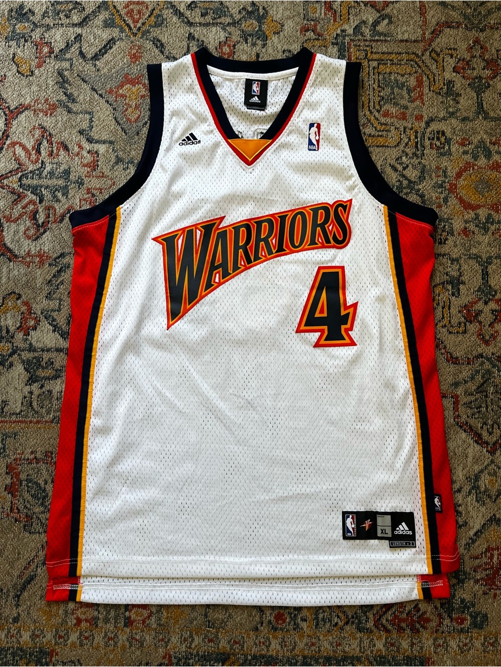 Adidas Golden State Warriors #4 Autographed Jersey Anthony Randolph White
